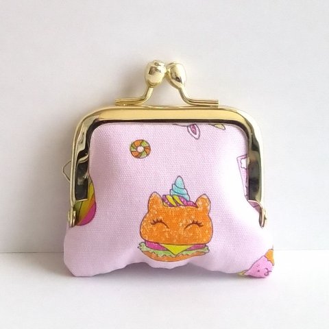 ■角型■小さいがま口：ちっちゃいがま口：角147：かわいいがまぐち：小さい財布：littlie purse 