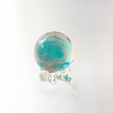 お手元くらげリング  ( jellyfish ring ) 夏桃空