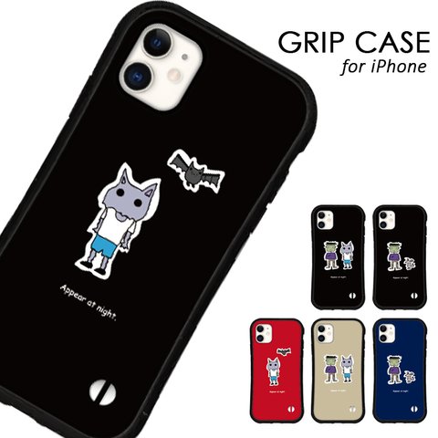 送料無料 iPhoneケース iPhone13 12 pro mini iPhone11 xr xs se3 iface型 カバー スマホケース グリップケース アイフォン 猫 人間