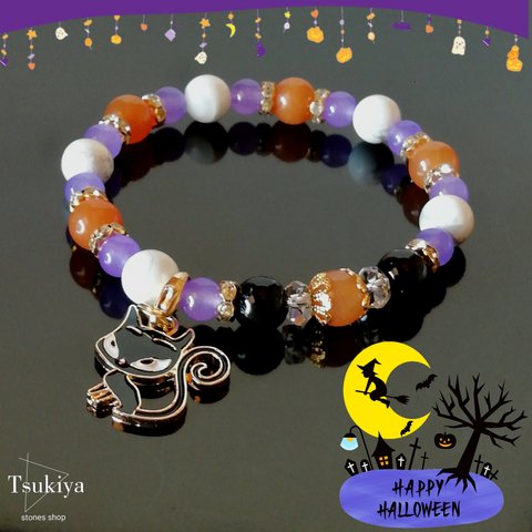 🎃🎃ハロウィンカラーのブレスレット🎃🎃  No.72