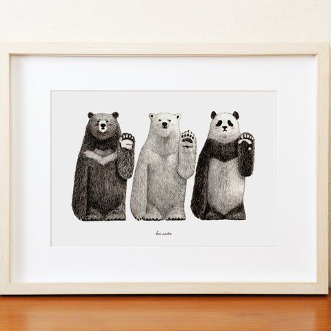 bears アートポスター