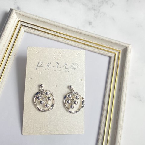 Silver ring earrings　チタン、樹脂、イヤリング対応