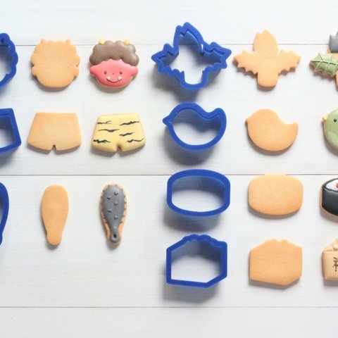 節分ミニミニ７点セット【約2.5㎝】クッキー型・クッキーカッター