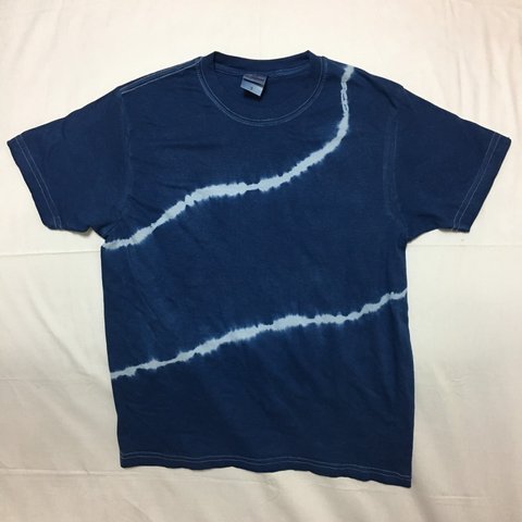 【藍染】絞り Ｔシャツ 送料無料