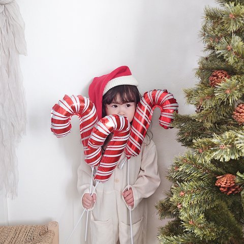 Christmas balloon / 〈mini〉candy cane  | クリスマス | パーティ | 風船 | バルーン