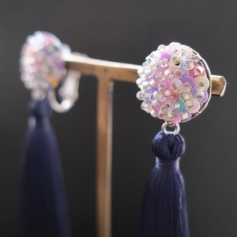 "花火" タッセルイヤリング/ピアス