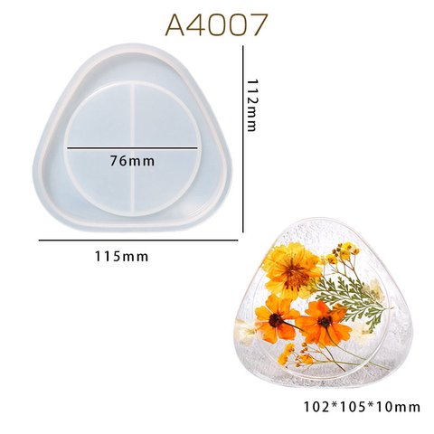 A4007  1套  シリコンモールド レジンモールド コースター 収納ラック  （1セット）