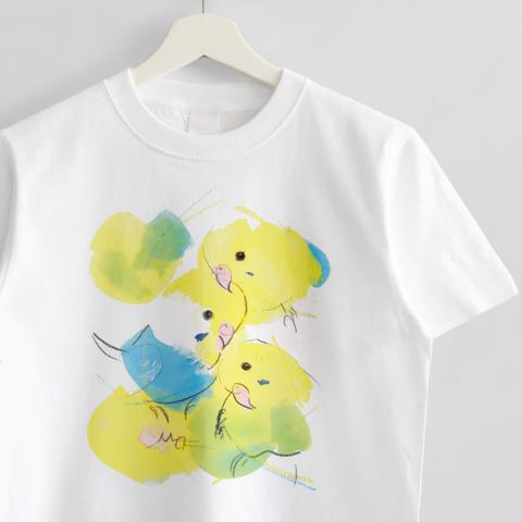 Tシャツ（オクムラミチヨ / イエローセキセイインコズ）