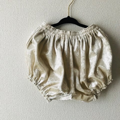 【baby】ベロアかぼちゃパンツ