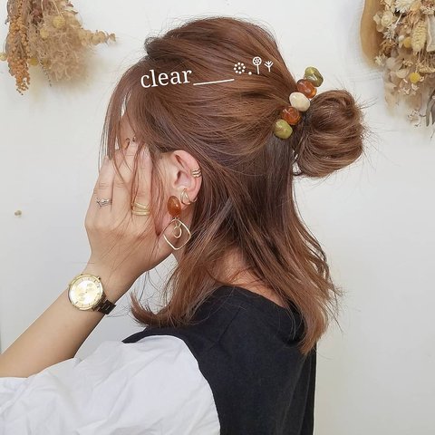 誰でも簡単挟むだけ🍠ヘアクリップ😊