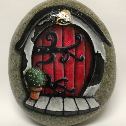 stone art 赤い扉3