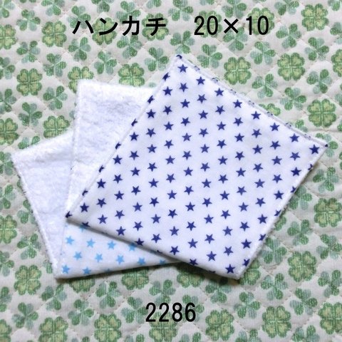 2枚セット ハンカチ ミニスター ダブルガーゼタオル 20×10 2286