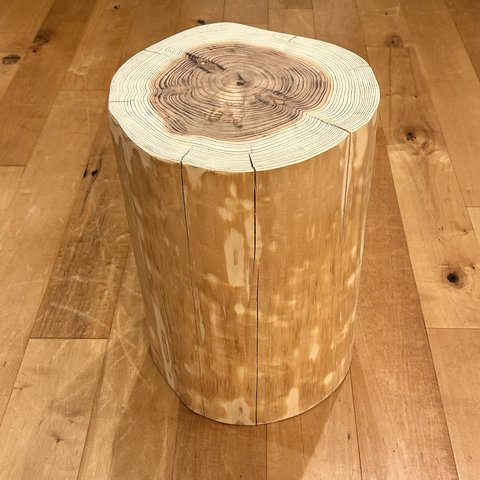 Sugi Wood Stool  No.343