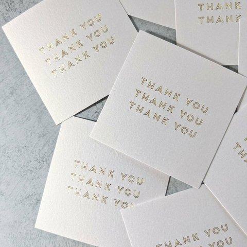 thank you card_02 / gold (10枚) 