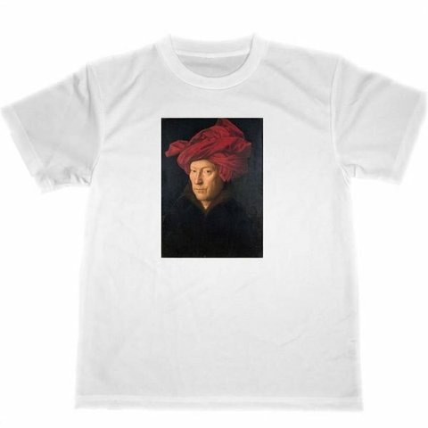 ヤン・ファン・エイク　ドライ　Tシャツ　ターバンの男の肖像　名画　絵画　グッズ