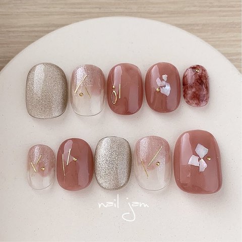 new｡ﾟココアブラウンのマグnail