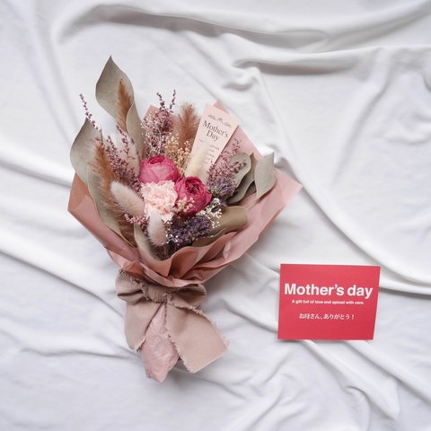 プリザーブドオールドローズ花束/母の日ブーケ/母の日/母の日ギフト/Mother’s Day /Gift /pink /Flower /arrangement