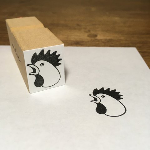 ニワトリ 鶏 鳥 スタンプ はんこ 判子 ゴム印 stamp