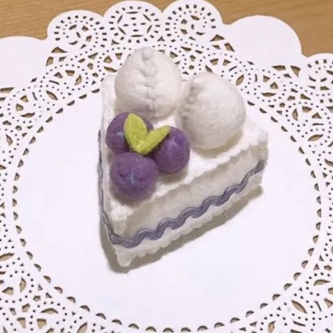 ブルーベリーチーズケーキ⋆*フェルトケーキ