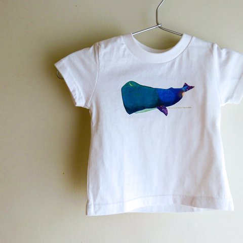 キッズサイズ100 Tシャツ『真夜中のクジラ』