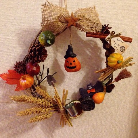 HALLOWEEN wreath♡jack!