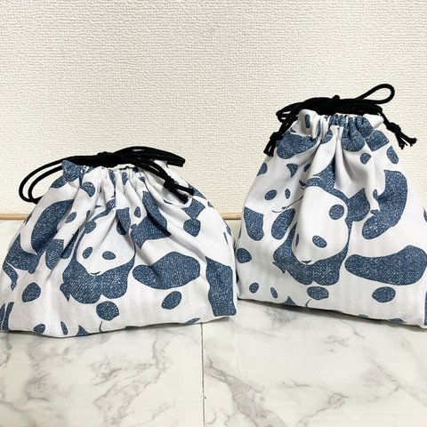 オシャレkidsの為の❤︎入園入学2点セット【デニムパンダ】