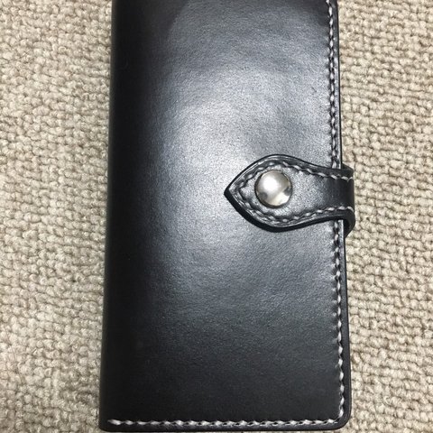 牛革手帳型スマホケース