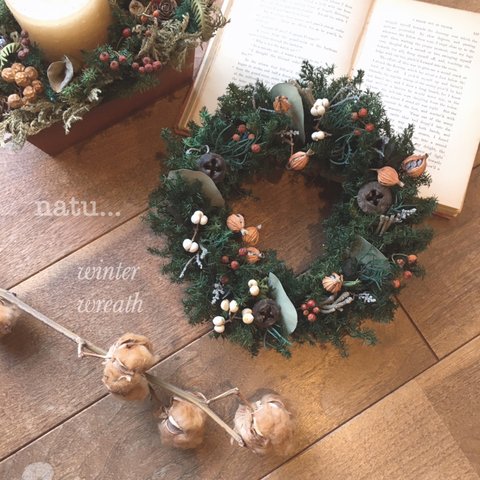 早割winter wreathクリスマスリース