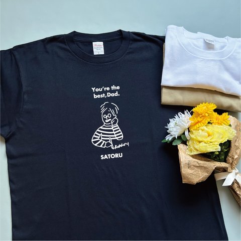 【名前可】best DadTシャツ・父の日・プレゼントに