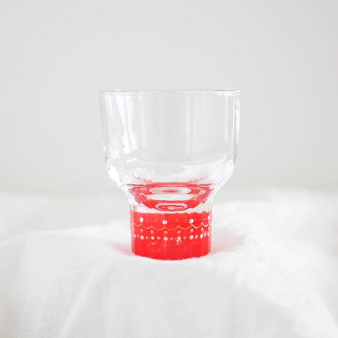 アラビアンナイトグラス（レッド） /　ぐい吞み　おちょこ　冷酒グラス