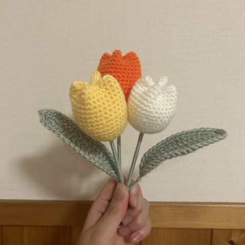 鍵アミハンドメイド　毛糸の花束　韓国インテリア