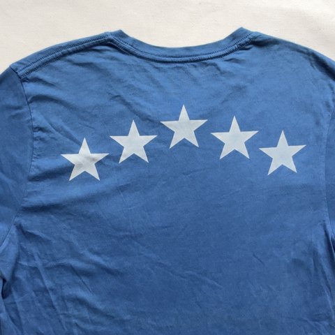 送料無料5 STAR 夏でもすずしい!オーガニックコットン藍染Tシャツ　