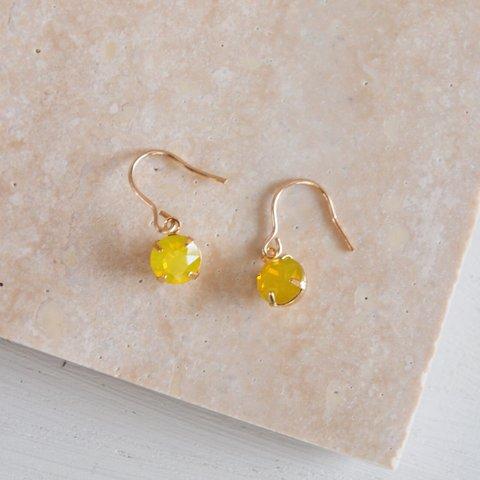 14kgf Vintage29ss Yellow Opal ピアス