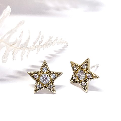 Glitter Star ピアス【ese03】