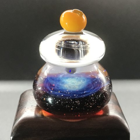 宇宙モチーフガラス   鏡餅-2022