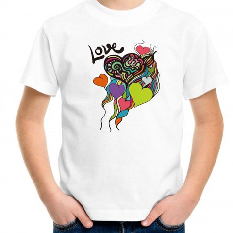 LOVEイラスト■親子兄弟お揃いコーデが出来るプリントTシャツ♪