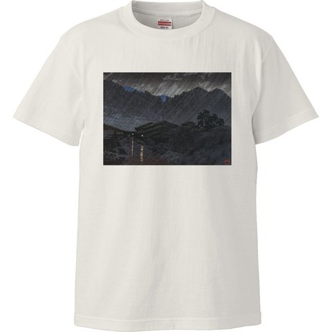 川瀬巴水 「日本風景選集 木曽の須原」絵画 アート 半袖 長袖 メンズ レディース tシャツ