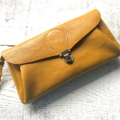 名入れ可能【受注製作（納期約1ヶ月）】長財布 「series-envelope」ダンデライオン