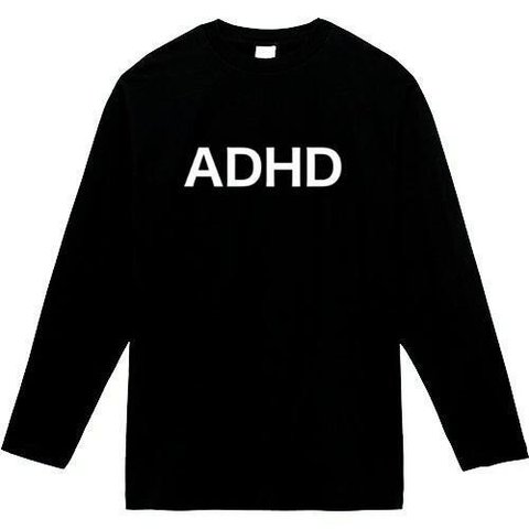 ADHD　長袖　おもしろtシャツ　tシャツ　パロディ　メンズ　レディース　おもしろ　面白いtシャツ　プレゼント　おもしろパーカー　スウェット　トレーナー　大きいサイズ　グッズ　シャツ　服