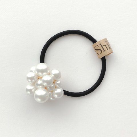 HAIR TIE:「Attraction」 dense pearl