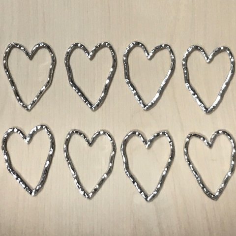 SILVER HEART FLAME HOOP PARTS