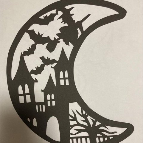 ハロウィンの切り絵 1点のみ