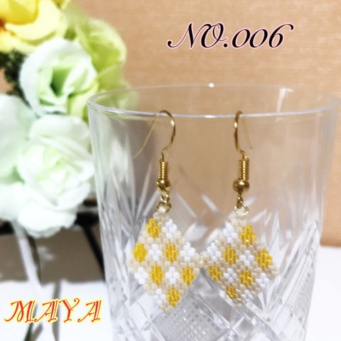 【送料無料】☆NO.006☆ チェックピアス♡