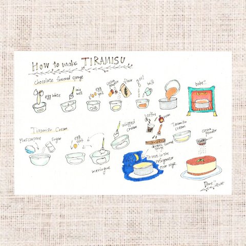 ティラミスの作り方- How to make tiramisu-