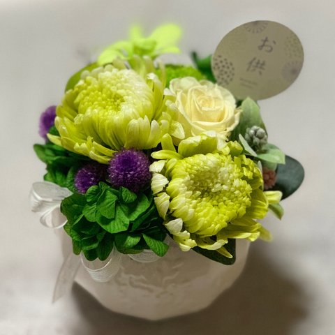 受注製作・adagio仏花arrange・Green🌿