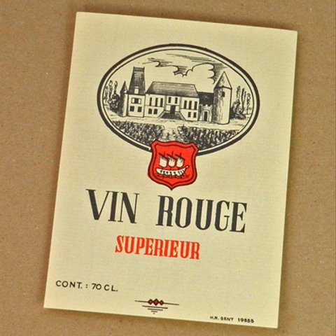1枚/ Vintage ラベル Vol. 1（Vin Rouge）DA-LA001
