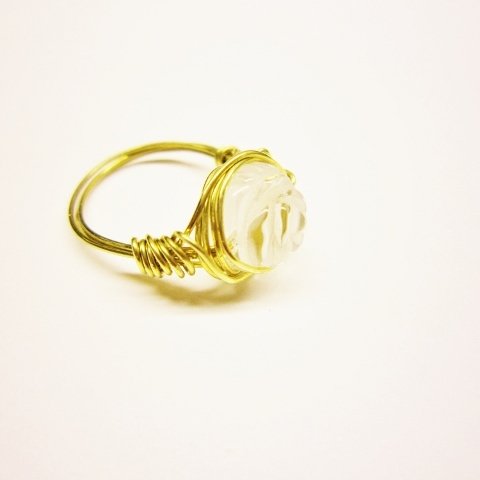 薔薇水晶　Wire　Ring