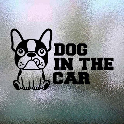 ドッグインカー/フレンチブルドッグ ステッカー dog in car