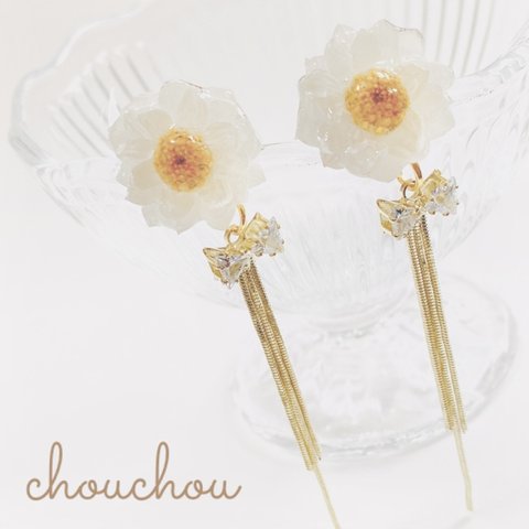 花かんざし❁﻿ロングピアス