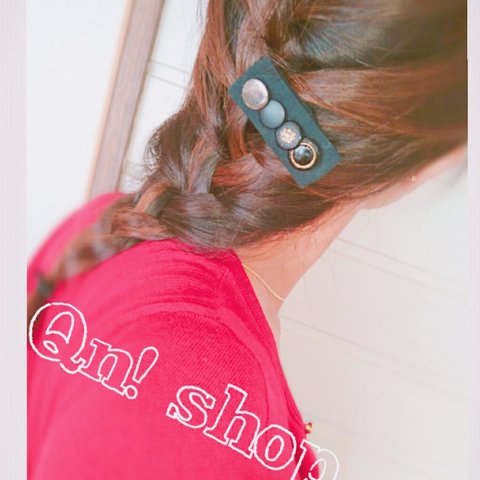 Qn!shop  アンティークなピンクリップ。